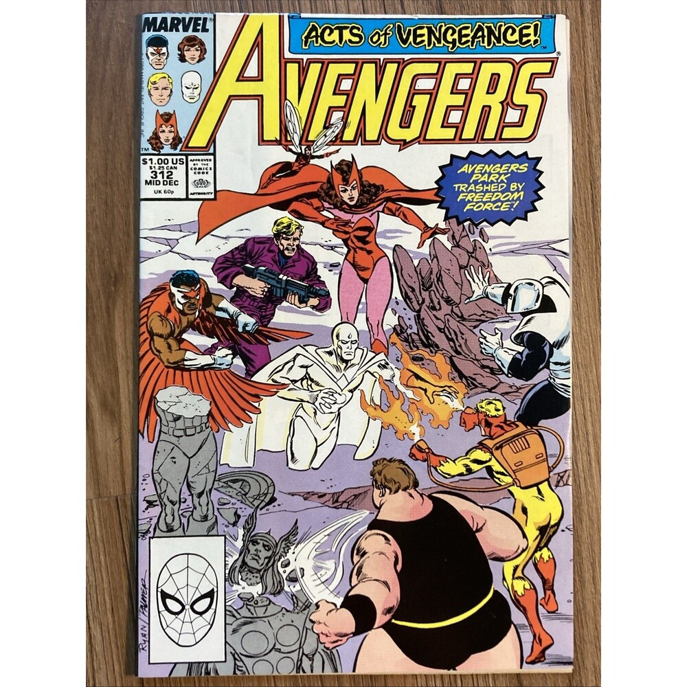 The Avengers No. 312: Acts Of Vengeance (1989) Freedom Force, Marvel Comic Book